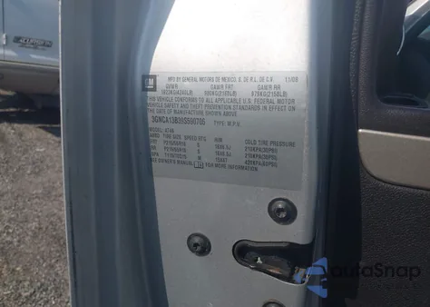 2009 Chevrolet Hhr Ls из США, поврежденный, VIN 3GNCA13B39S590706